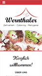 Mobile Screenshot of metzgerei-wernthaler.de